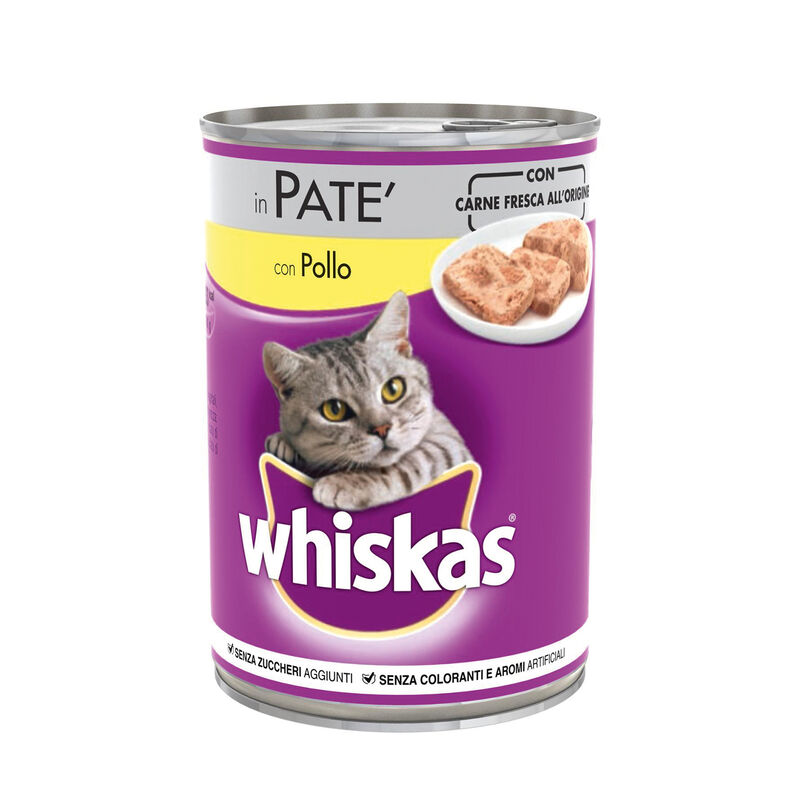 Whiskas Cat Adult Patè con pollo e verdure 390 gr
