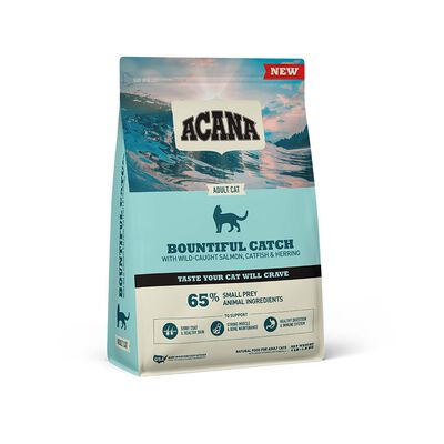 Acana Cat Bountiful Catch 1,8kg - Alimento per Gatti con Pesce d'Acqua Dolce e Salata