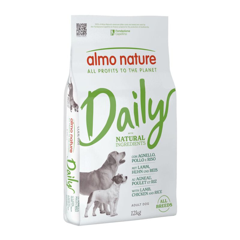 Almo nature Daily Dog Adult All breeds Agnello Pollo e Riso 12 kg