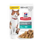 Hill's Science Plan Cat Adult Sterilised con Trota 85 gr image number 0