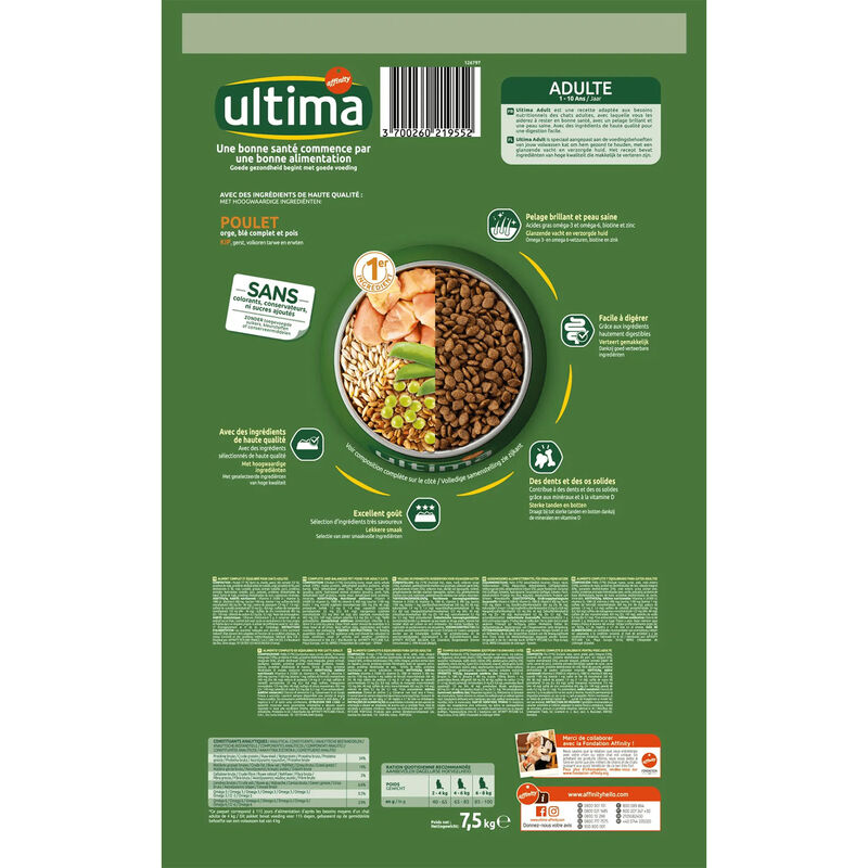 Ultima Cat Adult con Pollo 7,5kg