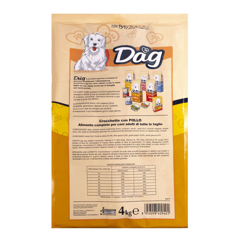 Dag Dog Adult All breeds con Pollo 4 kg