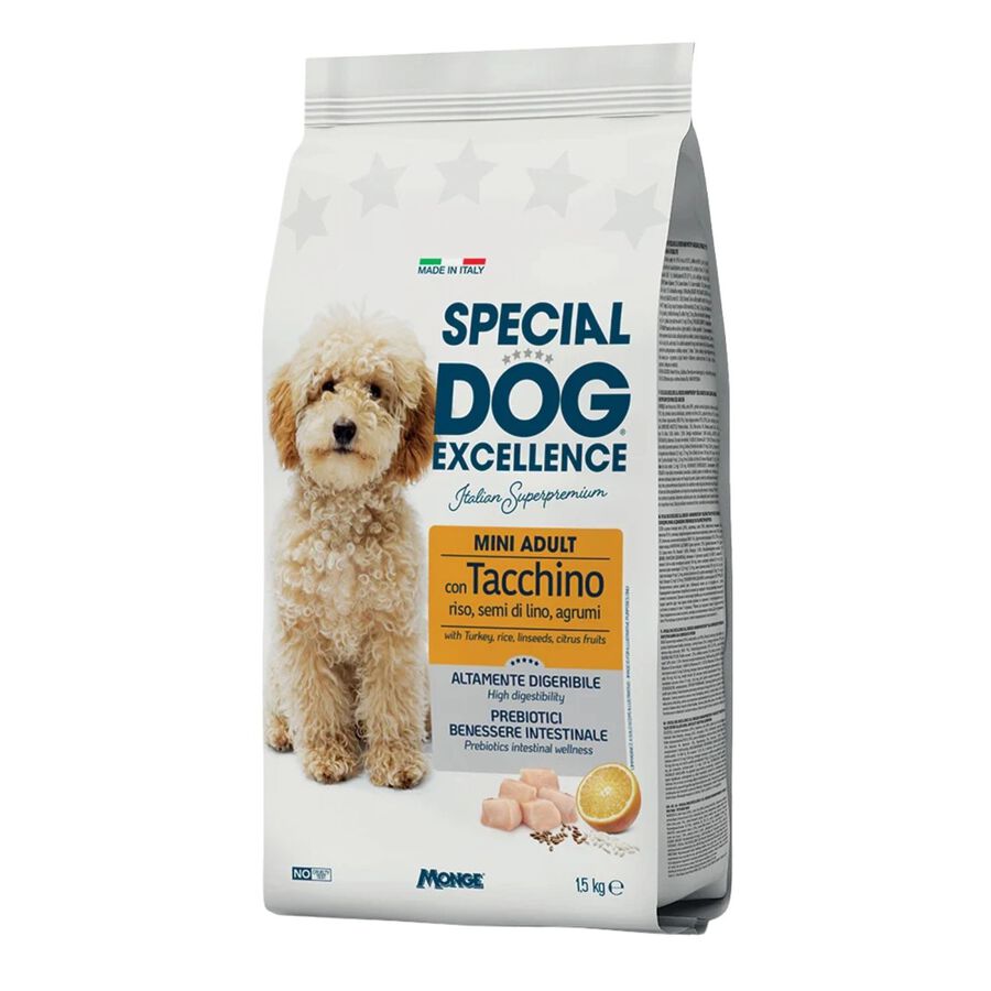 Special Dog Excellence Crocchette per cani adulti Taglia piccola Tacchino 1,5 kg