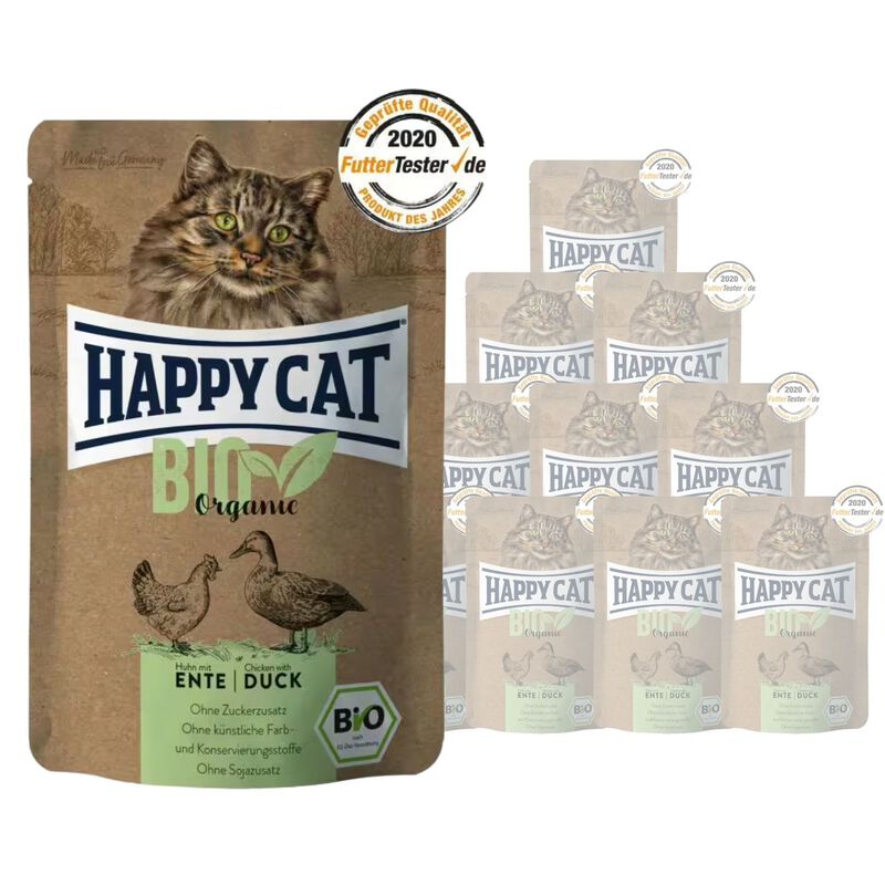 Happy Cat Bio con Pollo e anatra 85 gr