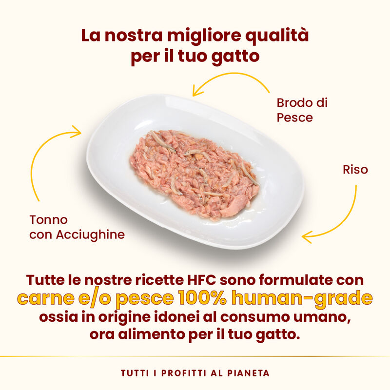 Almo Nature HFC Natural Cat Tonno con Acciughine 70 gr