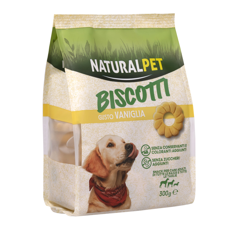 Naturalpet Dog Biscotti gusto Vaniglia 300gr - Scad. Novembre 25