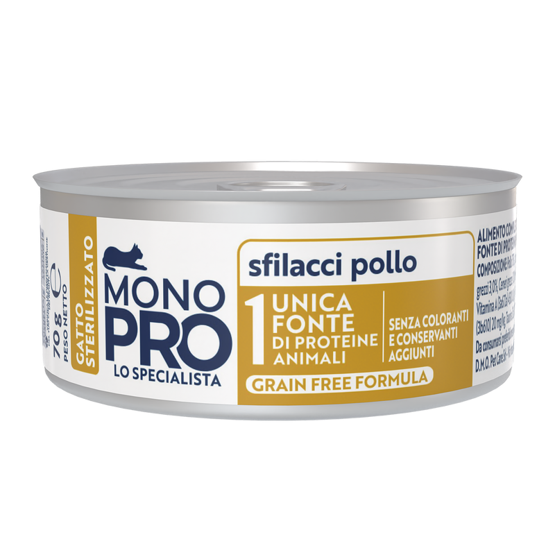 Monopro Cat Steril Sfilacci pollo 70gr