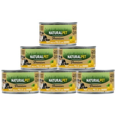 Naturalpet Premium Dog Adult Pat&eacute; ricco in Pollo con ananas 150gr