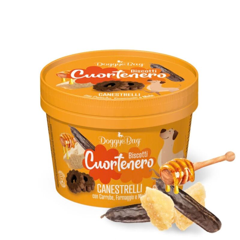 Doggyebag Cuortenero Canestrelli con Carrube Formaggio e Miele 150 gr