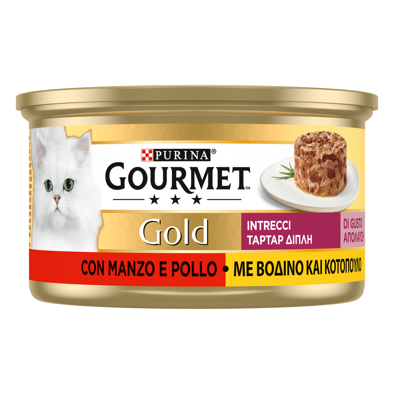 Gourmet Gold Intrecci di Gusto Cat Adult Pollo & Manzo 85 gr