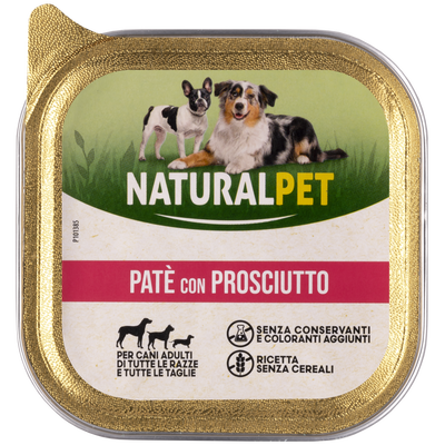 Naturalpet Dog Adult Paté con Prosciutto 150gr