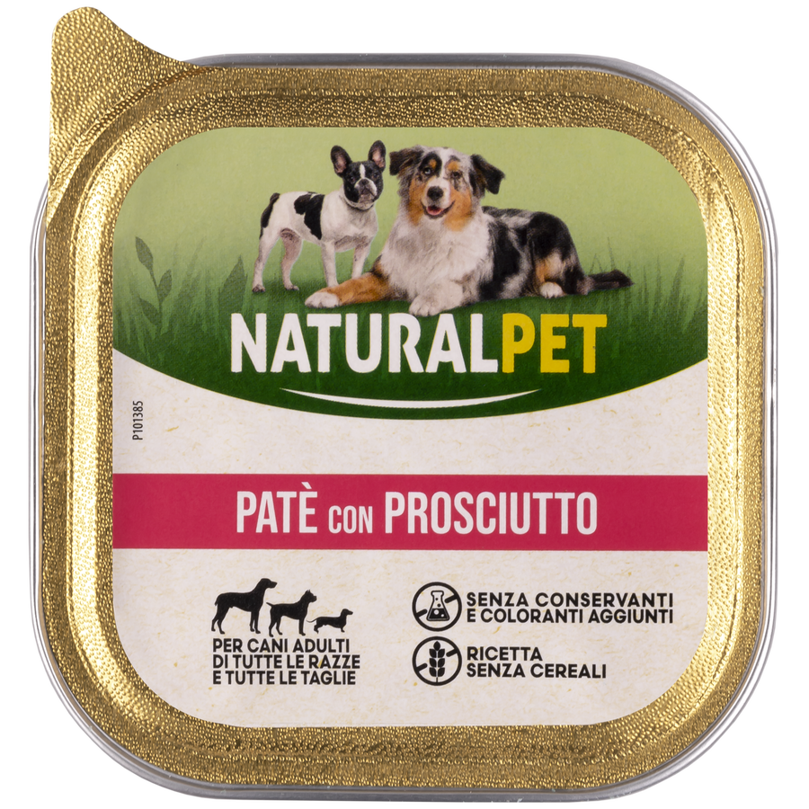 Naturalpet Dog Adult Pat&eacute; con Prosciutto 150gr