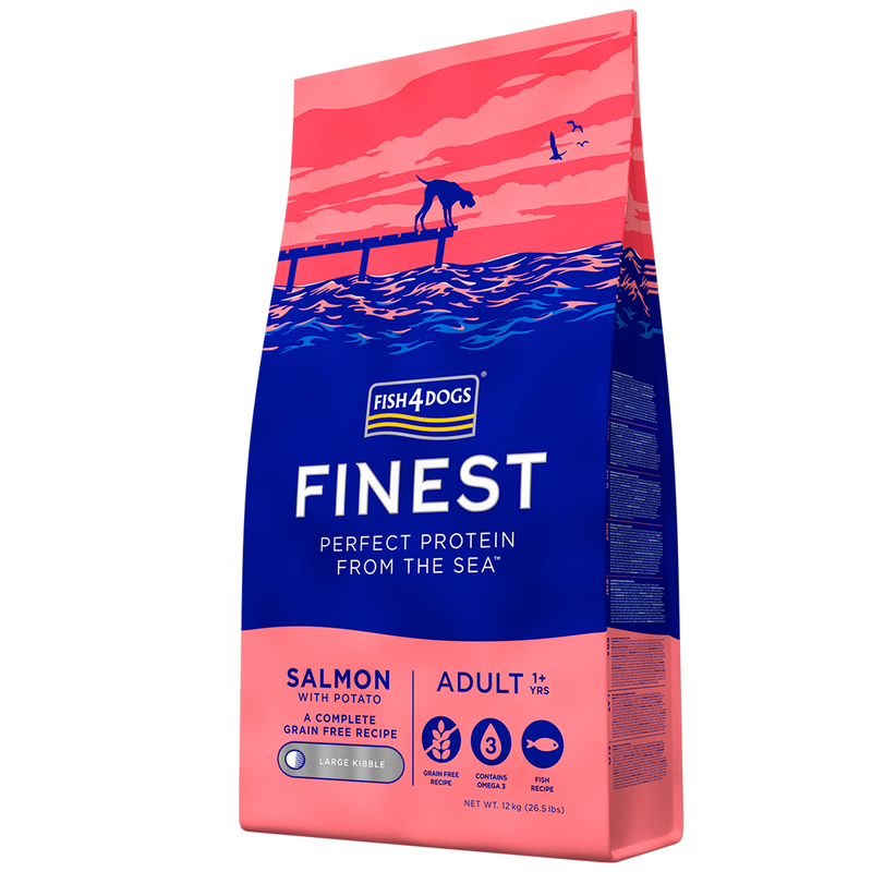 Fish4dogs Finest Dog Adult Salmone 12 kg