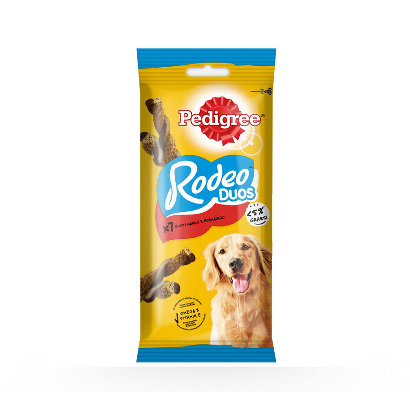 Pedigree Dog Adult Snack Rodeo Duos al Manzo e Formaggio 7 pz