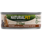 Naturalpet Cat I ragù Tacchino con cubetti di prosciutto cotto 85gr