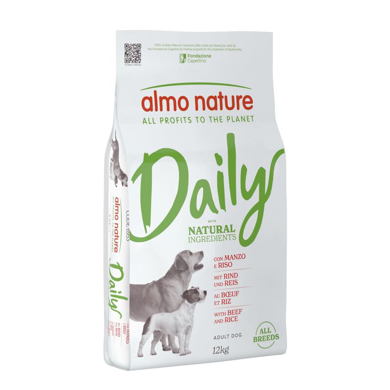 Almo nature Daily Dog Adult All breeds Manzo e Riso 12 kg