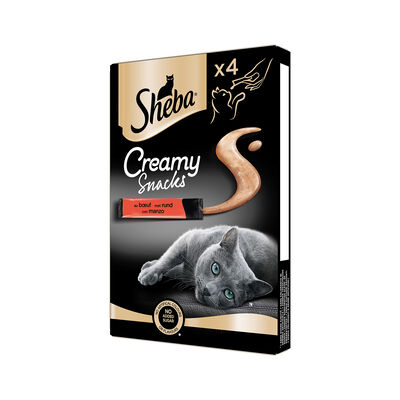 Sheba Creamy Cat Snack Manzo 4 x 12 gr