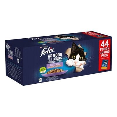 Felix Le Ghiottonerie Cat Adult con Pollo Manzo Salmone e Tonno 44 x 85 gr