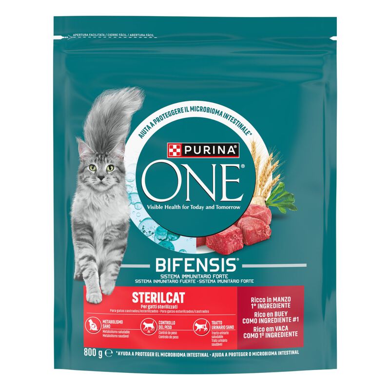 Purina One Bifensis Cat Sterilcat Manzo e Frumento 800 gr