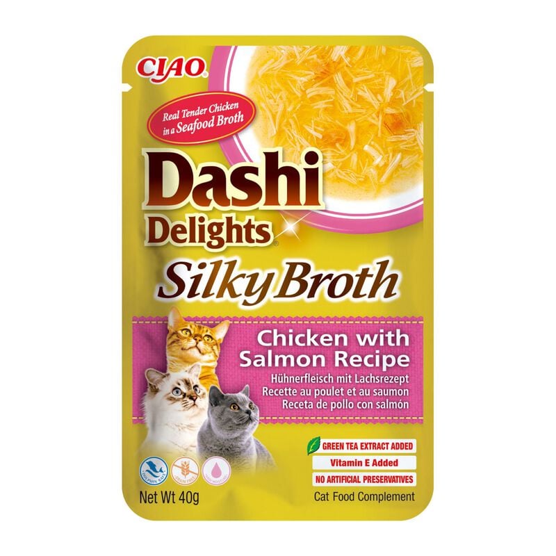 Ciao Dashi Delights Silky Broth Brodo Dashi con straccetti di Pollo e Salmone 40 gr