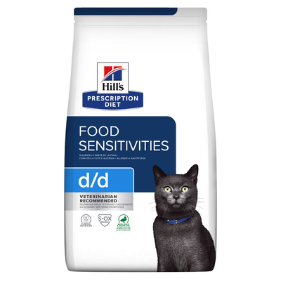 Hill's Prescription Diet Cat d/d con Anatra e Piselli Verdi 1,5 kg