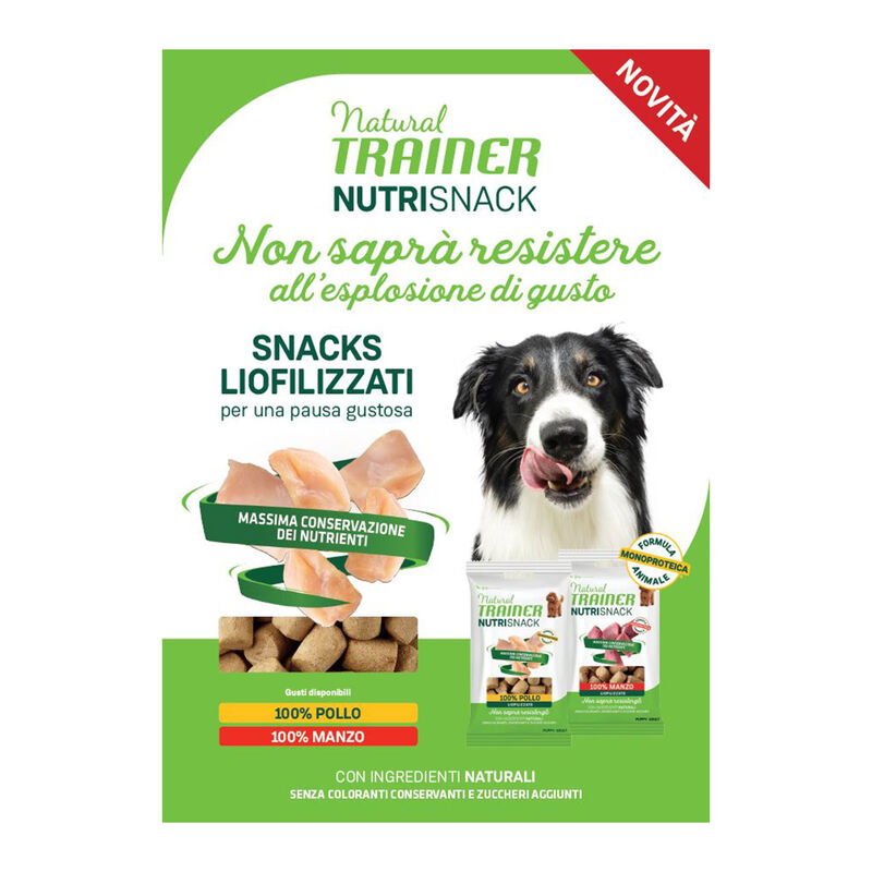 Natural Trainer Freeze Dried Nutrisnack Manzo 20G