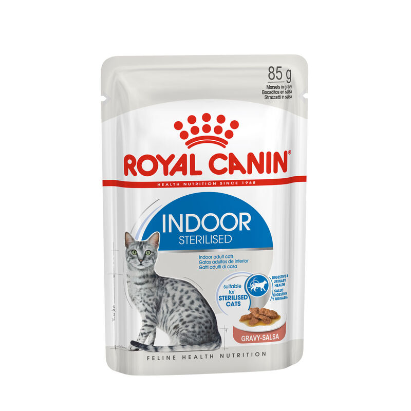 Royal Canin Cat Adult Sterilised Indoor Gravy 85 gr