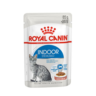 Royal Canin Cat Adult Sterilised Indoor Gravy 85 gr 
