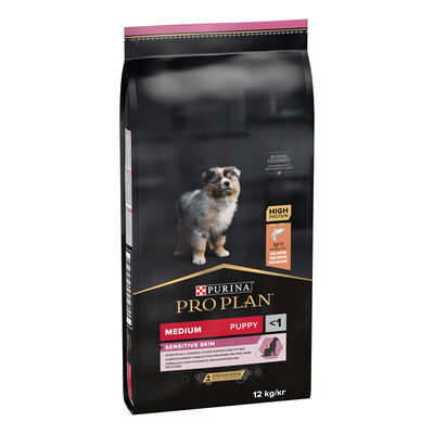 Purina Pro Plan Dog Puppy Medium Sensitive Skin Salmone 12Kg