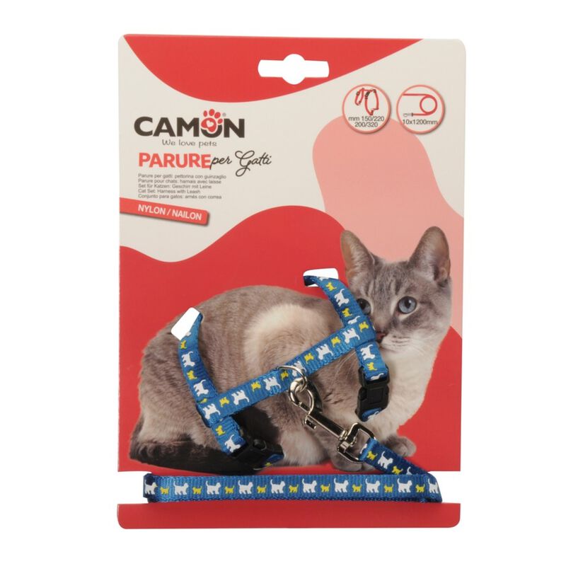 Camon Pettorina e Guinzaglio per gatti