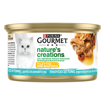 Gourmet Nature's Creations Cat Adult Ricco in Tonno con pomodori e riso 85 gr