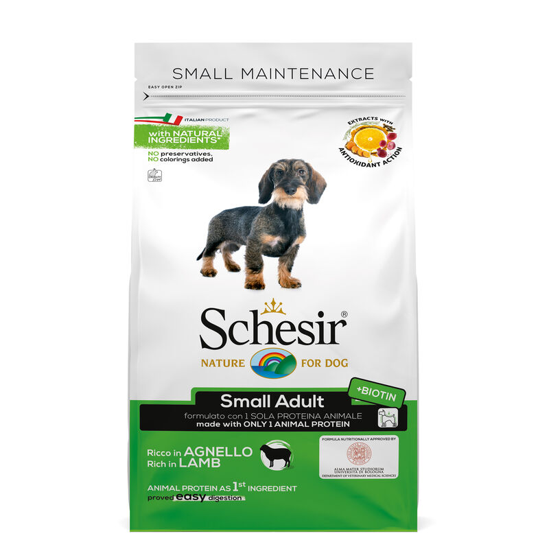 Schesir Dog Small adult ricco in agnello 2 kg