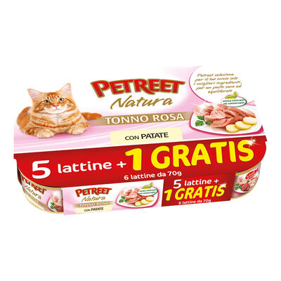 Petreet Cat Tonno rosa Tonno con patate 6x70 gr