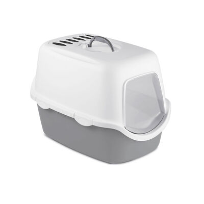 PetUp Toilette Chiusa Milly per Gatti colore Grigio