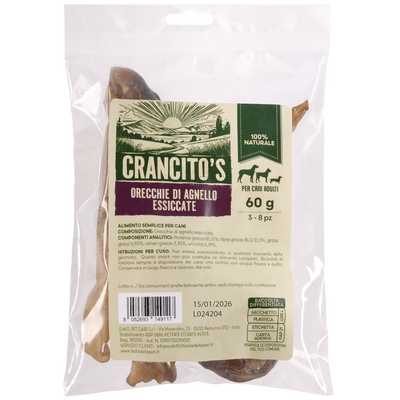 Cancito's Dog Adult Orecchie di agnello essiccate 60gr