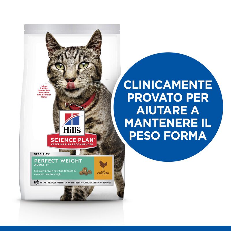 Hill's Science Plan Cat Adult Perfect Weight con Pollo 1,5 kg