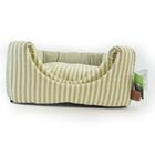 L'Isola dei Tesori Cuccia Cubo Righe Verdi 40x40x40 cm