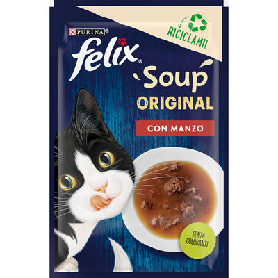 Felix Soup Cat Adult Manzo 48 gr 