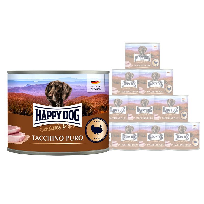 Happy Dog Sensible Pure Tacchino Puro 200 gr