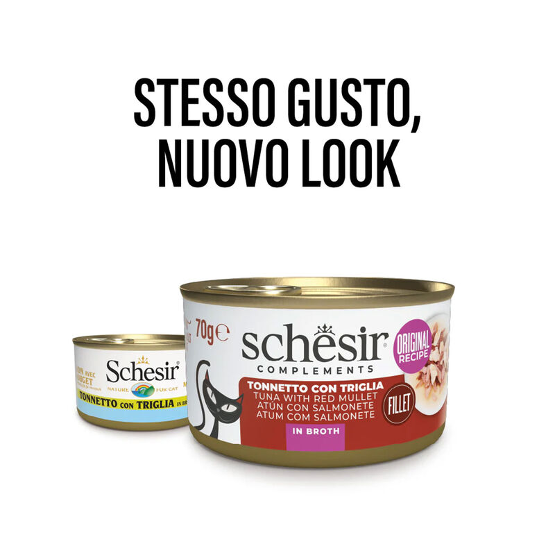 Schesir Cat Tonnetto con Triglia in Brodo di Pesce 70 gr