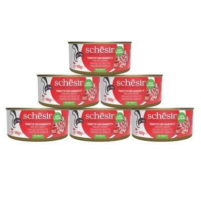 Schesir Cat Tonnetto con Gamberetti in gelatina 140 gr