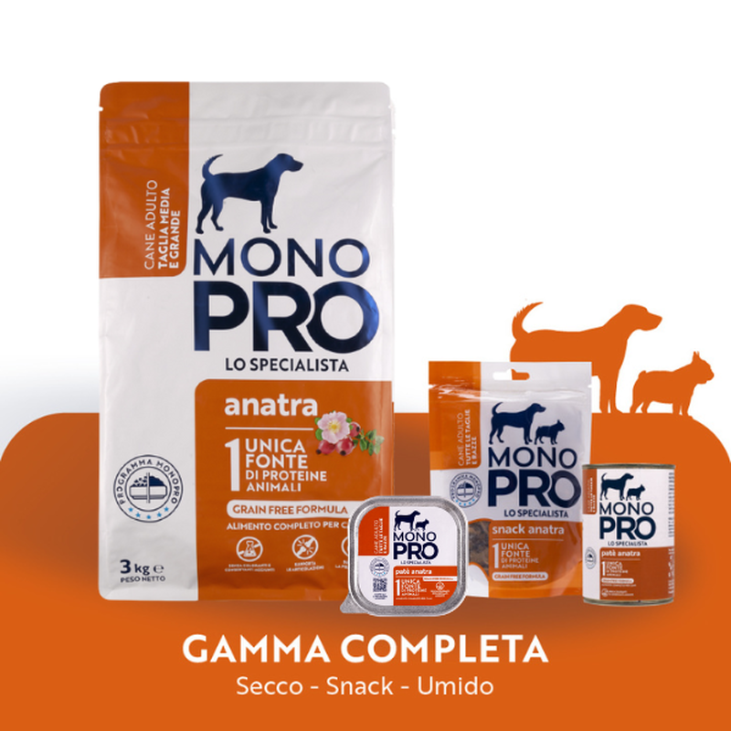 Monopro Dog Adult Medium&Large Grain Free Anatra 12 kg