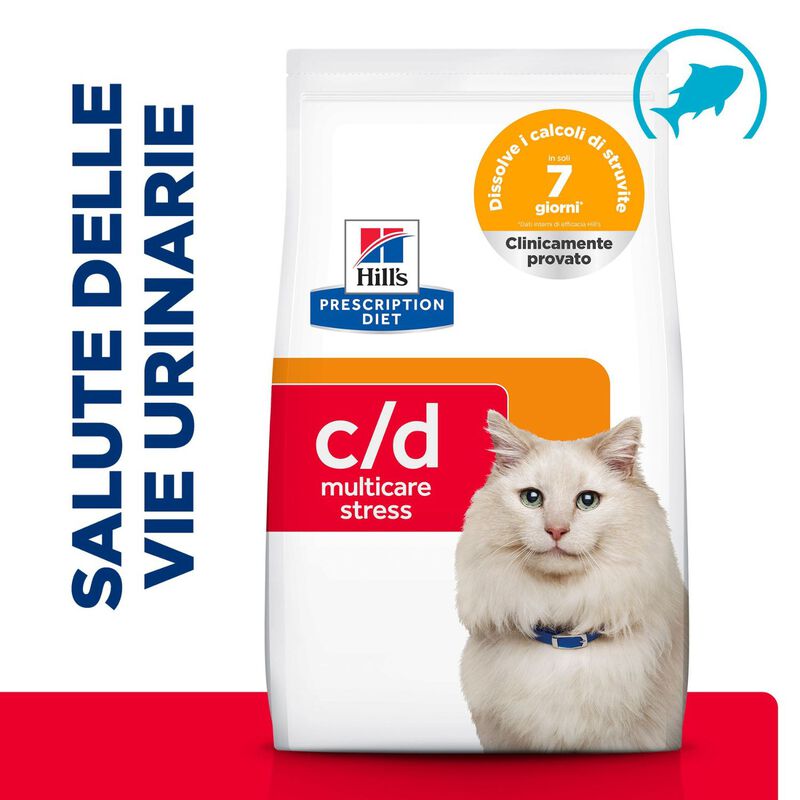 Hill's Prescription Diet Cat c/d Multicare Stress con Pesce Oceanico 3 kg