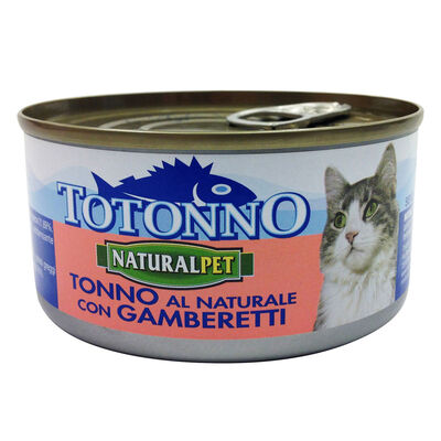Naturalpet Totonno Cat Adult Fiocchi di Tonno con Gamberetti 170 gr