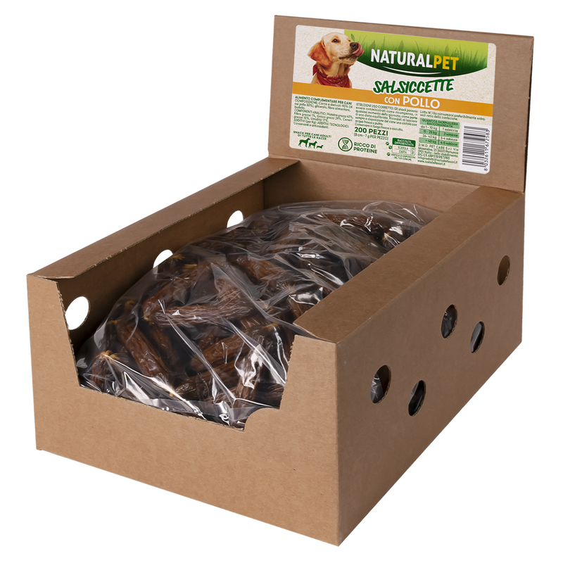 Naturalpet Dog Salsiccette gusto Pollo 7 gr