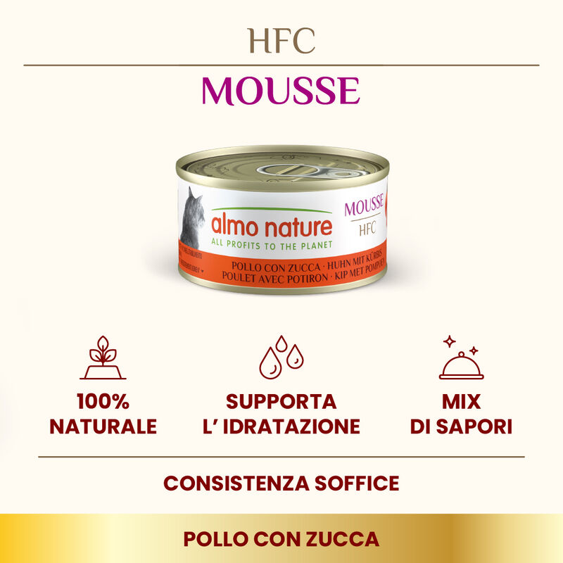 Almo Nature HFC Cat Adult pollo con zucca 70gr