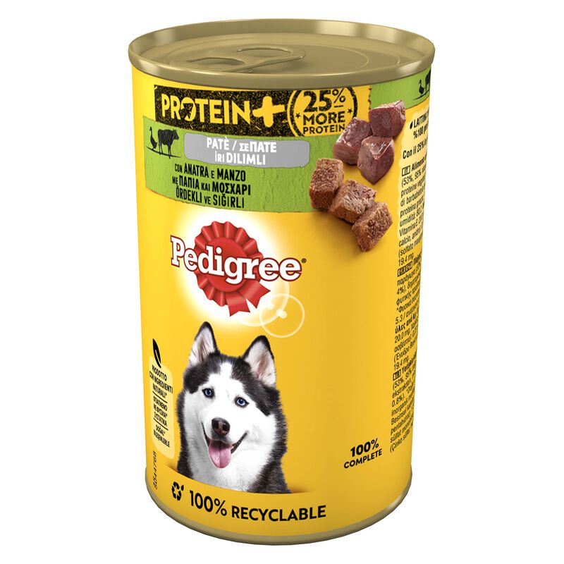Pedigree Dog Adult Paté Protein Anatra e Manzo 400 gr