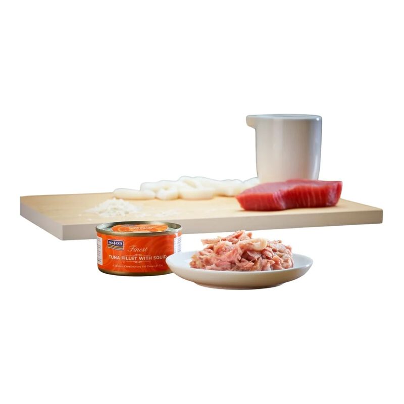 Fish4Cats Finest Cibo Umido per gatti Tonno e Calamari 70 gr