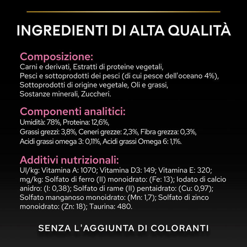 Purina Pro Plan Delicate Digestion Cat Adult Pezzetti con Pesce dell'Oceano in Salsa 85 gr