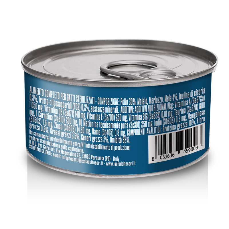Forcepet Cat Adult Steril Digestive soft pat&egrave; con pollo 85gr
